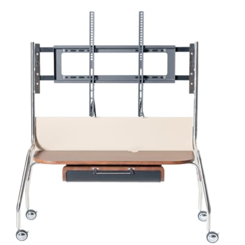 Soporte Móvil TV para 55 a 85 Pulgadas con Ruedas y Estante miniatura 1