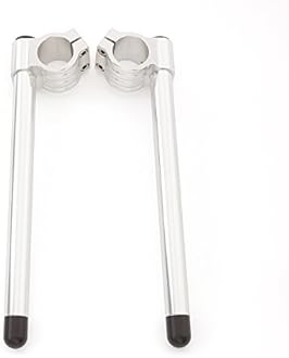 Rzmmotor 55mm 7/8" Motorcycle Aluminum CNC Regular Fork Tube Clip On Handlebar Replaceable Compatible with Universal Bike Cafe Racer