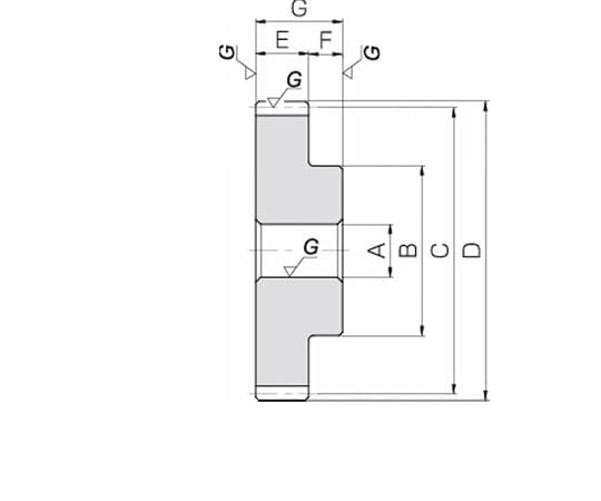 小原歯車工業 歯研はすば歯車 KHG1.5-100LJ20 KHK はすば歯車 モジュール m 1.5 歯数90 ねじれ方向L 形状S1 穴径