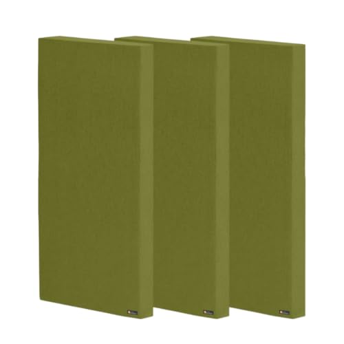 Image of Timber Acoustics Panels, Roxul Rockwool Absorption Panels, 2' x 4' x 3 inch. NRC=0.90 [SET OF 3] (Green)