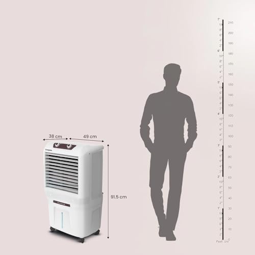 Crompton Marvel Neo Inverter Compatible Portable Personal Air Cooler (40L, White).