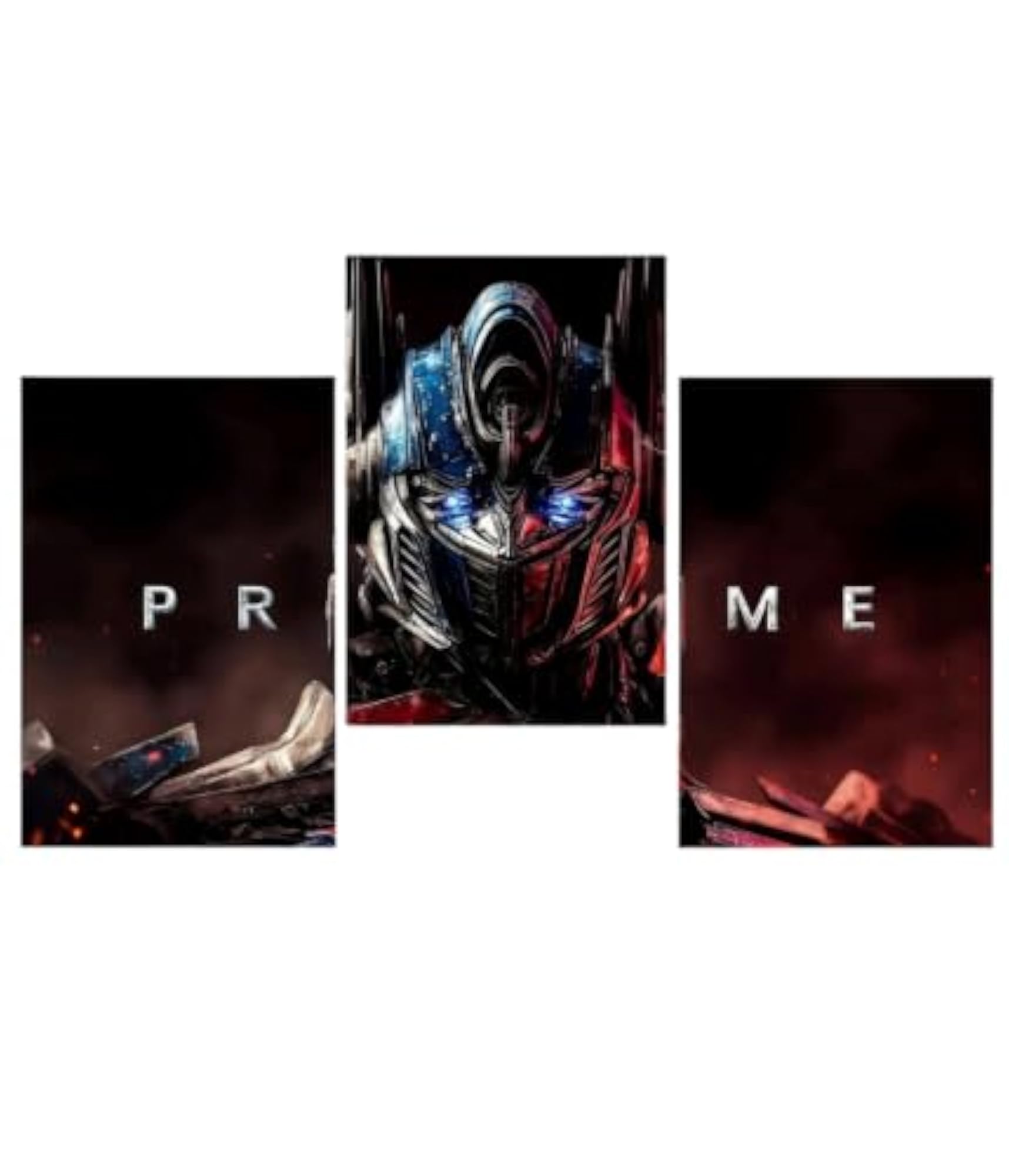 Optimus Prime Wall Poster, A4 Size Split Panel Design