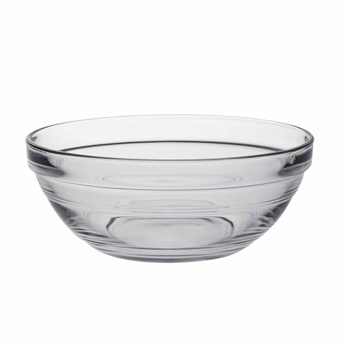 Duralex Le Gigogne Stackable Clear Bowl, 1 Quart / 32 Ounces - Set of 6