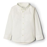 Amazon Essentials x Sofia Grainge Baby Jungen Elastisches Oxford-Hemd mit Kragen, Weiß, 18 Monate