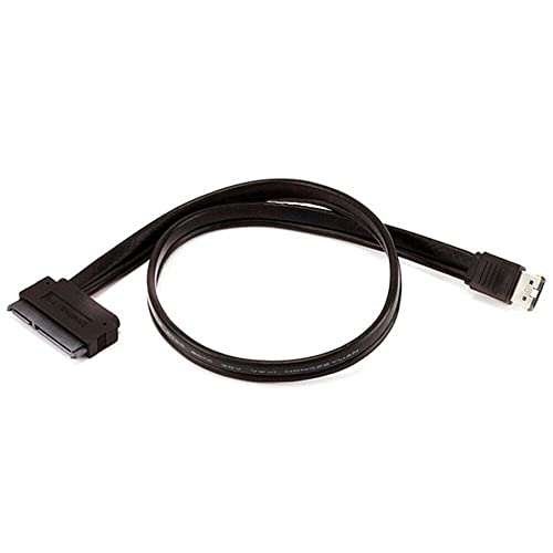 Cable de datos eSATAp a SATA 22 pines negro