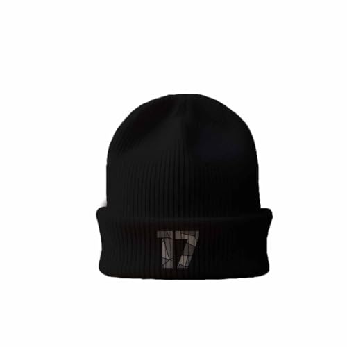 Bonnet cuffed beanie 17 noir isolant contre le vent et le froid