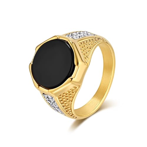Bague homme acier inoxydable étanche anti-rouille taille 54-70