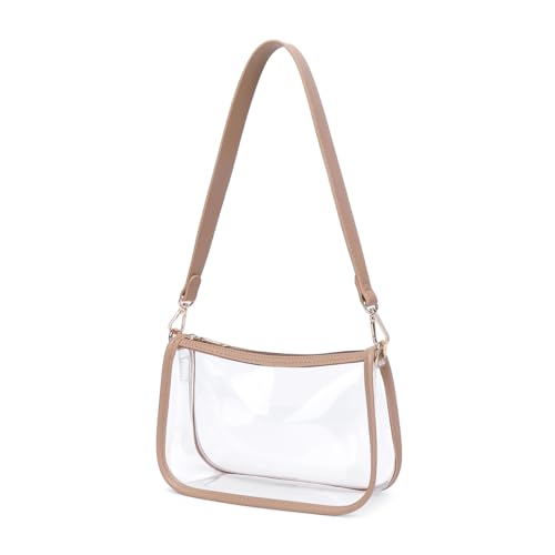 Image of Clear Purse Stadium Approved Bag Transparent Beach Handbag