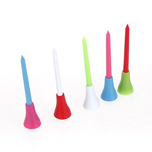 Pixnor 100 peças camisetas profissionais de 85 mm almofada de borracha plástica para golfe