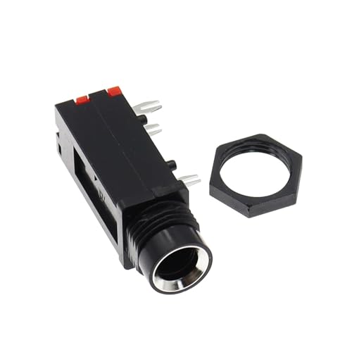 Conector de micrófono PJ-309 de 6,35 mm para reparar cables en estudios musicales de casa