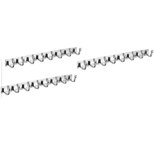 deeplax Wall Hooks Wall Hanger Wall Stand Wall khunti Key Holder Superb 8 pin Set of 3