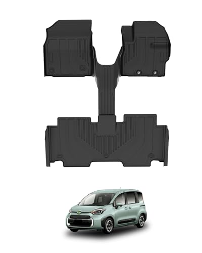 Mixsuper 新型 シエンタ MXP系 フロアマット 立体カーマット 5人乗り SIENTA 3Dフロアマット 防水マット ガソリン ハイブリッド車 2022年8月~ シエンタ カスタムパーツ TPE素材 車種専用設計 防水性 耐摩擦 耐汚れ 耐候性 難燃性 カー用品