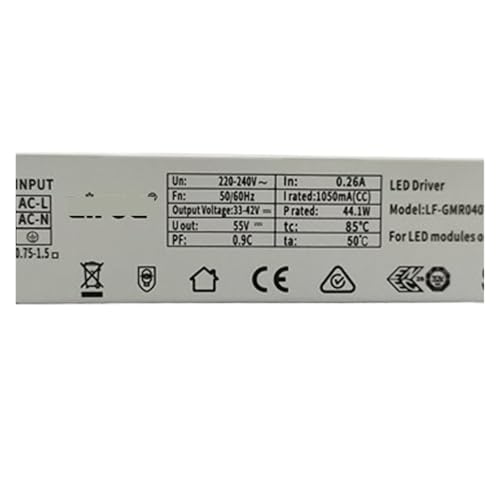 Réglette LED de conduite 42W et son alimentation étanche pour illuminer votre grand garage