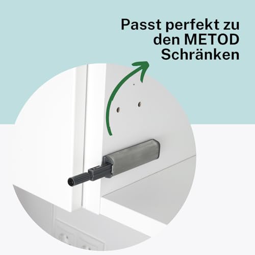 Drucktüröffner passend als Ersatzteil für IKEA UTRUSTA METOD Schrank Push to Open Schranktür Türdämpfer (2 Stück)