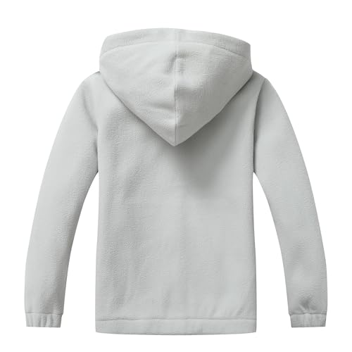 Girls Soft Brushed Fleece Full-Zip Sport Hooded Sweatshirts Kids Lightweight Outwear Jacket2