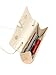 SweatyRocks Women's Metal Envelope Foldover Bag Fashionable Clutch Bag Crossbody Bag Strap Apricot One-Size