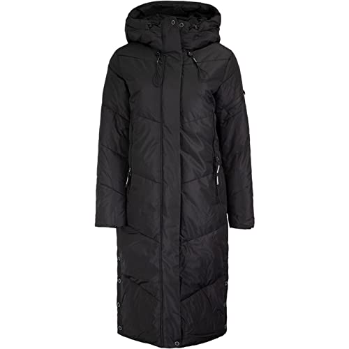 khujo Sonje Women Parka Wintermantel Mantel (M, Black)