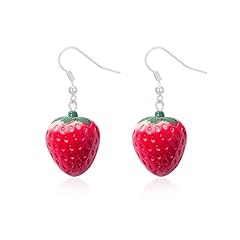C:Strawberry Earrings Silver