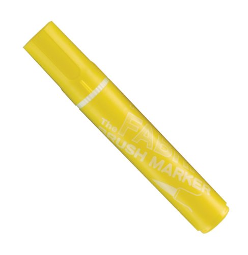 Uchida 722-C-5 Marvy Fabric Brush Point Marker, Yellow