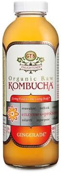 GT'S Organic Raw Kombucha Gingerade 16 oz. bottle, 6 pk. A1