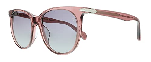 Rag & Bone 1040/S Sunglasses - Red Dark Gray Gradient Oval 53mm New & Authentic