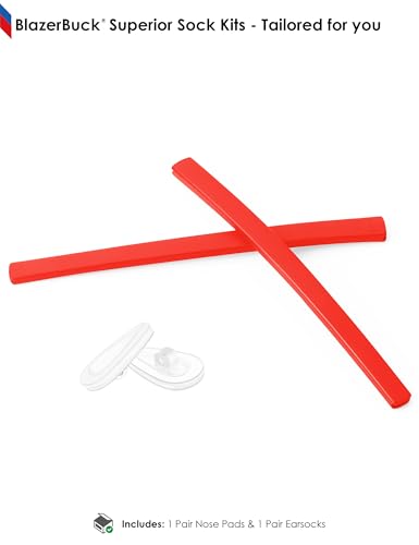 Image of BLAZERBUCK Replacement Earsocks & Nose Pieces for Oakley Tincup Glasses OX3184 OX5099