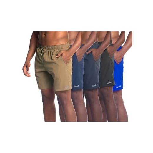 Kit 5 Bermuda Short Masculino Tactel Elastano Academia Treino Praia Qualidade Premium… (BR, Alfa, G, Regular, Regular, Caqui/Marinho/Chumbo/Musgo/Royal)