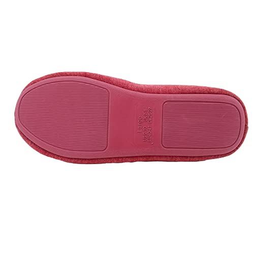 ofoot Women's Memory Foam Cotton House Slippers for Summer - Comfortable,Washable Indoor Bedroom Shoes with Non-Slip Rubber Outsoles (Rose, US 5-6)4