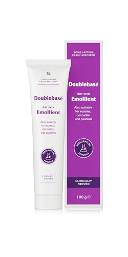 Doublebase Dry Skin Emollient. Clinically Proven Moisturiser for Eczema Psoriasis and Dermatitis Treatment. Body Cream for Dry Skin Relief 100g Tube