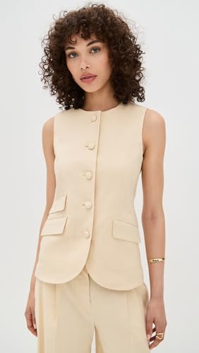 rag & bone Women's Slade Crew Linen Vest2