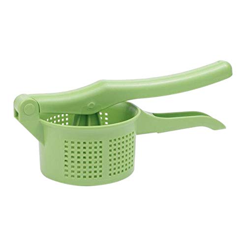 Garlic Presses - Creative Vegetable Stuffing Squeezer Stainless Steel Dehydrator Vegetable Sara Mashed Potato Press Juicer Manual Kitchen Stuff (Plastic Green)
