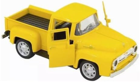 Miniatura Caminhonete Ford Picape Pick-Up F100 Carrinho Ferro Colecionável Amarelo