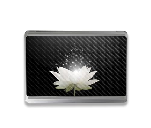 Image of MightySkins Carbon Fiber Skin Compatible with Microsoft Surface Laptop Studio 2 (2023) Full Wrap Kit - Twilight Lotus | Protective Durable Textured Carbon Fiber Finish | Made in The USA