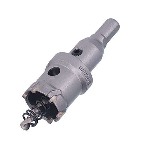 Broca sierra de corona de carburo de 28 mm para metal miniatura 5