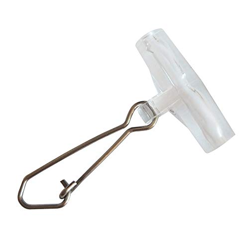 25PCS Fishing Line Sinker Slides with 6# Hooked Snaps High Strength Stainless Steel Sinker Slider Swivel Snap Kit Fishing Tackle