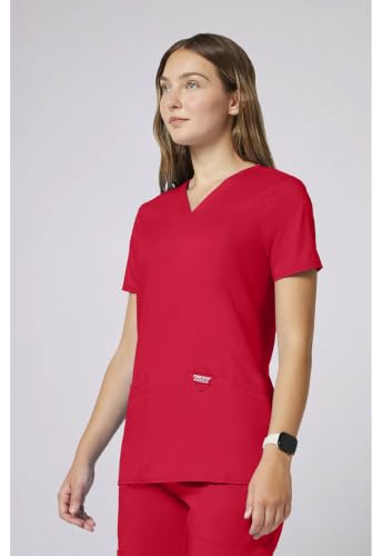 Image of Cherokee WW Revolution Medical Women's Scrub Top V-Neck 3-Pocket Scrubs