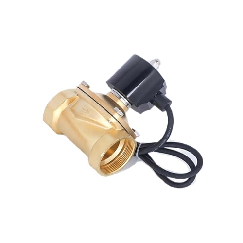 Válvula solenoide normalmente cerrada de latón 3/4 para tubería de 24V 3