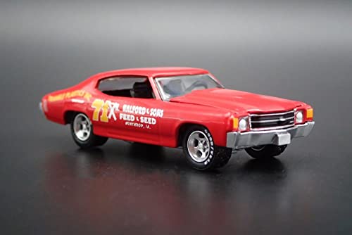 Modelo a Escala 1:64 Chevrolet Chevelle 1972 Rojo miniatura 5
