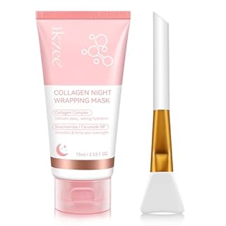 Collagen Night Wrapping Mask, Maschera al Collagene Viso Coreana Maschera Viso Peel Off per Migliorare L'elasticità Della Pelle, Idratare, Levigare eRassodare Durante la Notte