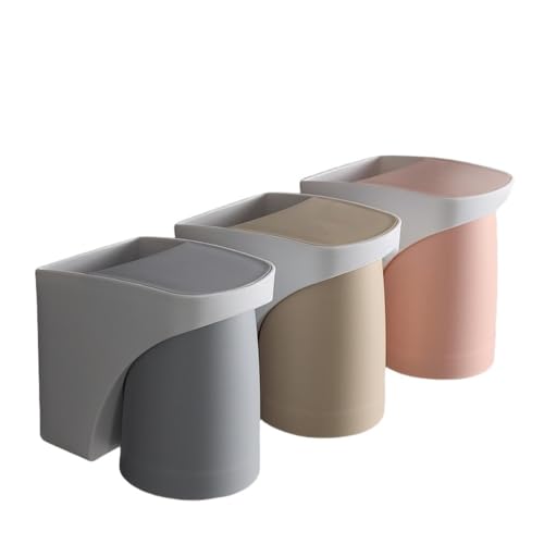 SIzlaho マグネット式歯ブラシホルダー 壁掛け式歯磨き粉カップ収納 バスルームブラケット 洗面台デザイン 穴あけ不要 歯ブラシ収納 家庭用カップル用マウスウォッシュカップホルダー バスルーム収納 逆さま排水 換気機能付き (3個パック) (B(3パッ