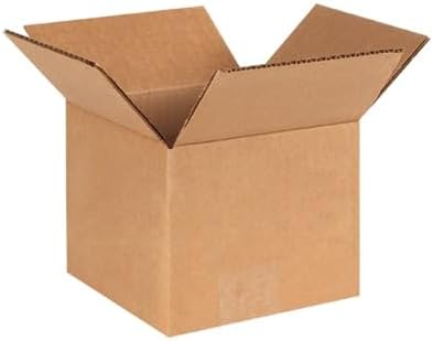 SEDLAV Regular Slotted Containers 6x6x5 Single Wall Corrugated Cardboard Boxes Brown Kraft Shipping Cartons Mailer Packaging for Storage and Moving (10)