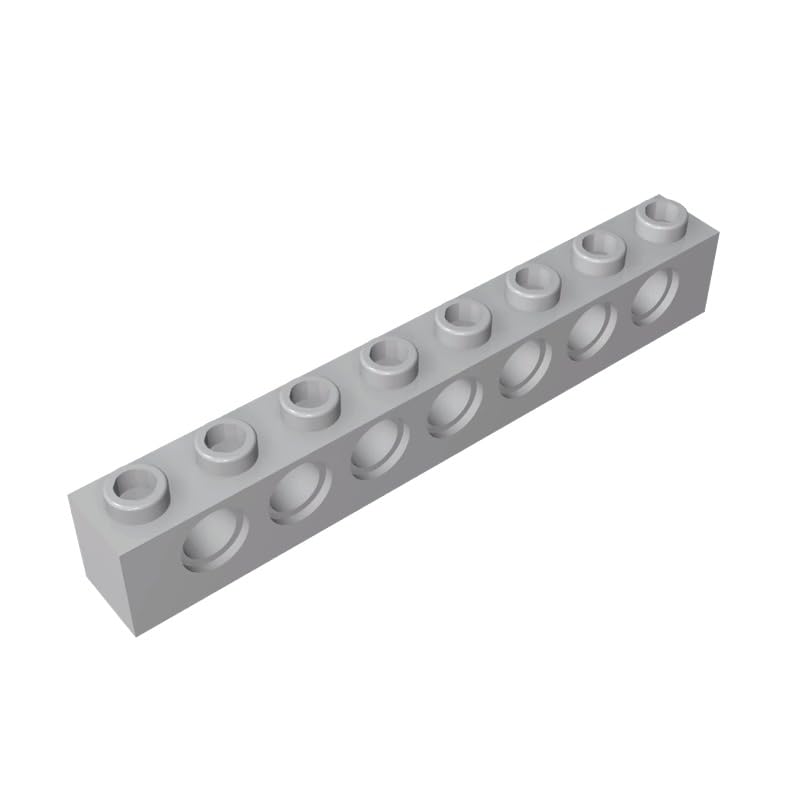 XYEIUGO 3702 Technology Brick Technic Brick 1x8 [7 Holes], 10 PCS