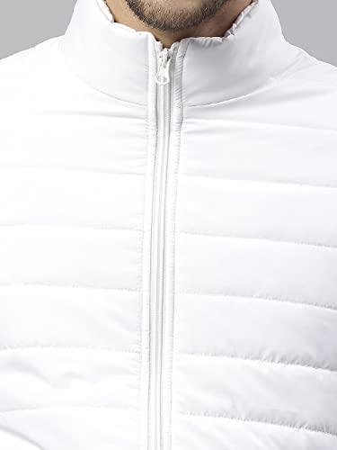 Image of Dennis Lingo Men's Solid Long-Sleeve Regular Fit Puffer Jacket - Waterproof, Lightweight, Casual Winterwear for Men