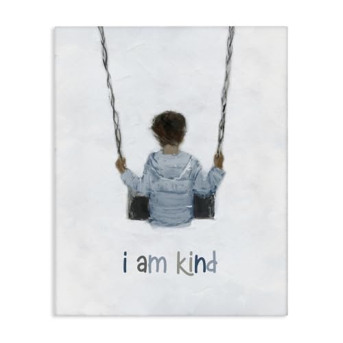 Kind Child Swing Inspirational, 16 x 20 Inch Canvas Wall Art
