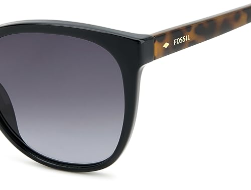 Fossil Women's FOS 3147/G/S Square Sunglasses, Black, 56MM4