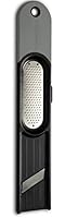 Microplane 3-in-1 Ginger Tool with Peeler, Grater, and Slicer - Ultra-Sharp Photo-Etched Stainless Steel Blades, Wide Grating Panel, Angled Blade, Side Peeler, Non-Slip Base and Handle