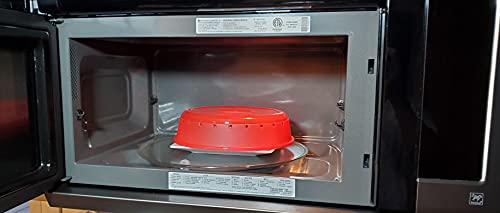 Rock 4 Pack Of Microwave Plate Bowl Splatter Cover. Keep Your Microwave Clean While Heating Messy Items With Vented, Colorful Lids! (4100) #TOP4