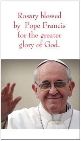 Miniatura 3 de ORIGINAL Hecho en Italia Collar Rosario Bendecido por el Papa Francisco Vaticano Roma Medalla San Benito Patrono de la Muerte, atletas Soldadores,