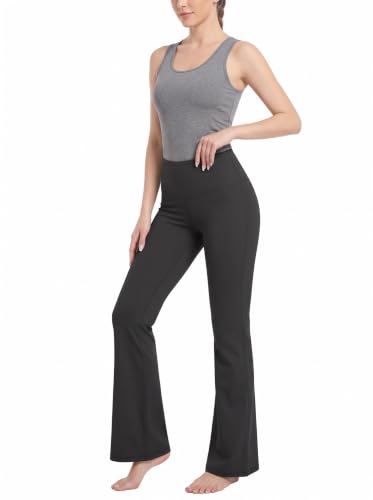 Image of BUBBLELIME Women Out Pockets High Waist Bootlegs Tummy Control Yoga Flared