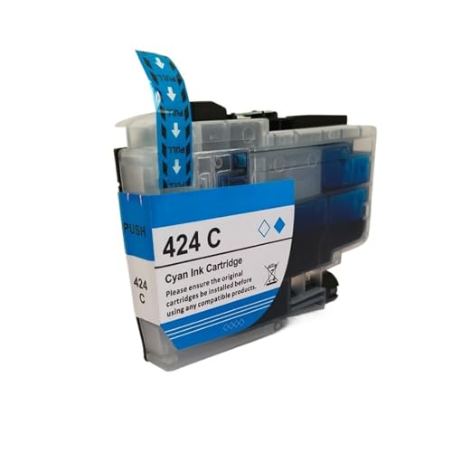Compatible con Cartucho de Tinta estándar Brother LC424 for Impresora DCP-J1200DW(C 1PC)